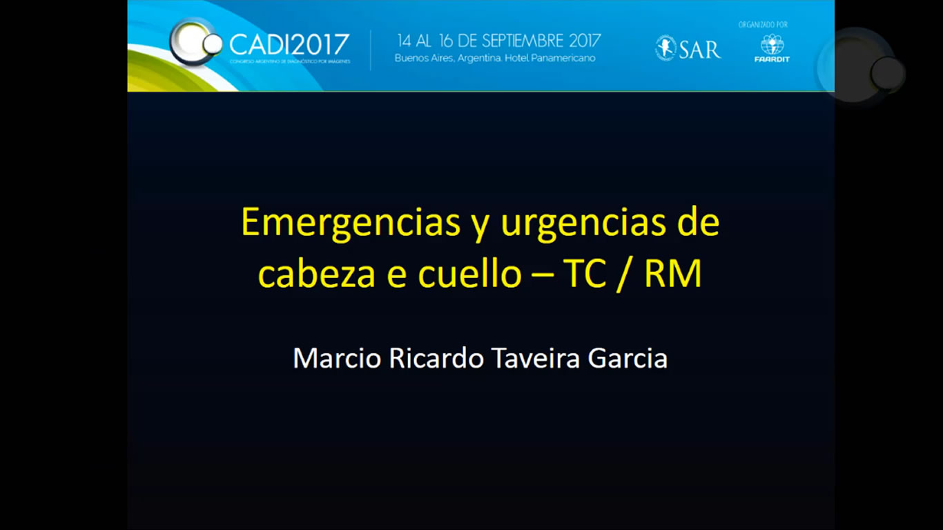 Emergencias y urgencias de cabeza y cuello ‐ TC ‐ RM